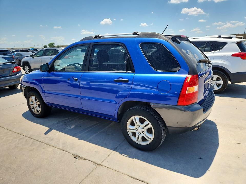 2007 Kia Sportage VIN KNDJF723577363110 COPART salvage auction — NORMAL WEAR, Tx - Certificate Of Title, sold $1,050 on 2026-07-09 (photo 2)