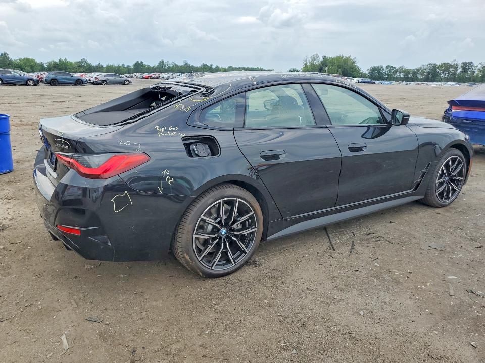 2026 BMW I4 VIN WBY43HD05TFW49911 COPART salvage auction — REAR END, Va - Certificate Of Title (P), sold $32,000 on 2026-08-26 (photo 3)