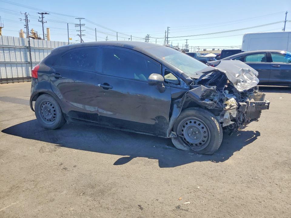 2015 Kia Rio VIN KNADM5A35F6494175 COPART salvage auction — FRONT END, Ca - Salvage Certificate, sold $250 on 2026-07-29 (photo 4)