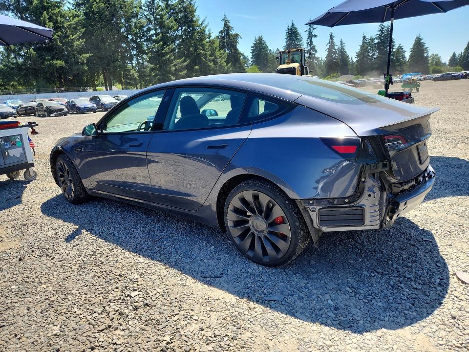 2023 Tesla Model 3 VIN 5YJ3E1EC0PF709482 COPART salvage auction — REAR END, Wa - Bill Of Sale, sold $7,200 on 2026-07-24 (photo 2)