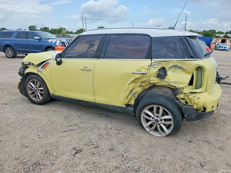 2011 Mini Cooper VIN WMWZB3C57BWM01472 COPART salvage auction — FRONT END, TX - SALVAGE VEHICLE TITLE (P), sold $650 on 2026-07-16 (photo 2)