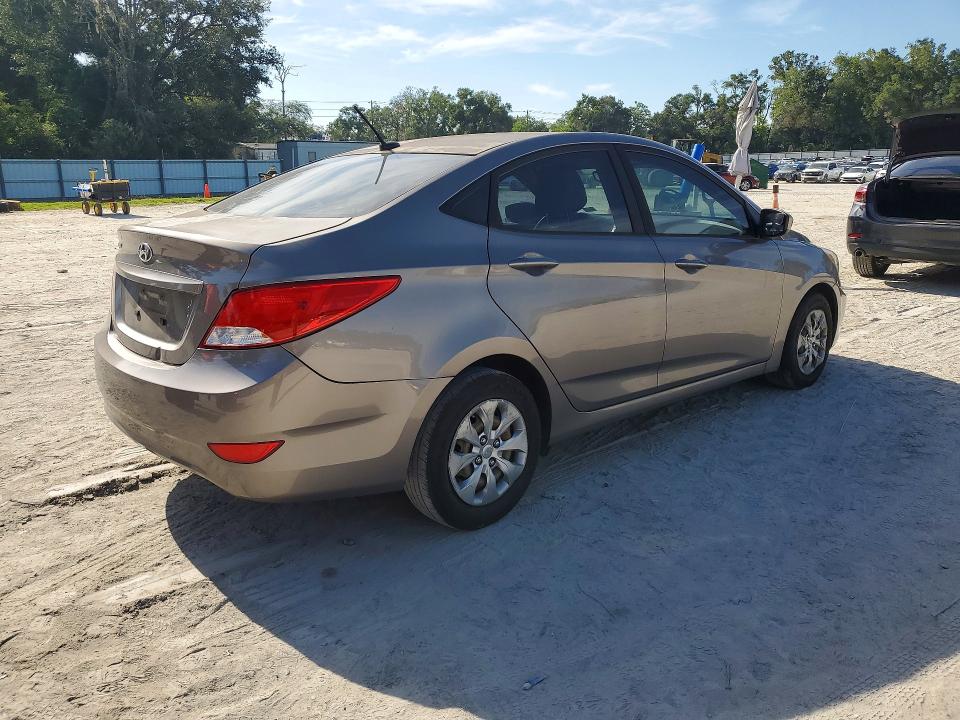 2017 Hyundai Accent VIN KMHCT4AE0HU388949 COPART salvage auction — FRONT END, Ga - Certificate Of Title, sold $1,300 on 2026-07-28 (photo 3)