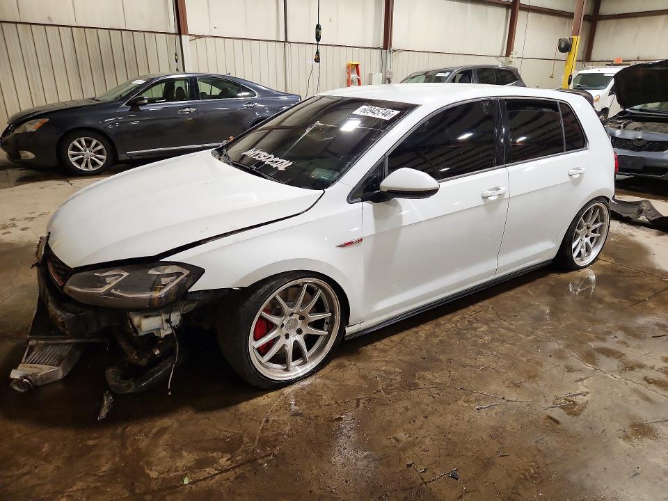 2019 Volkswagen Gti VIN 3VW5T7AU1KM020455 COPART salvage auction — FRONT END, Pa - Certificate Of Salvage, sold $1,350 on 2026-08-25 (photo 1)