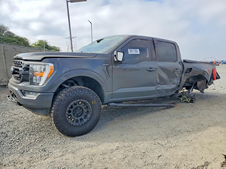2021 Ford F-150 lightning VIN 1FTFW1E56MFA41612 — COPART salvage auction photo