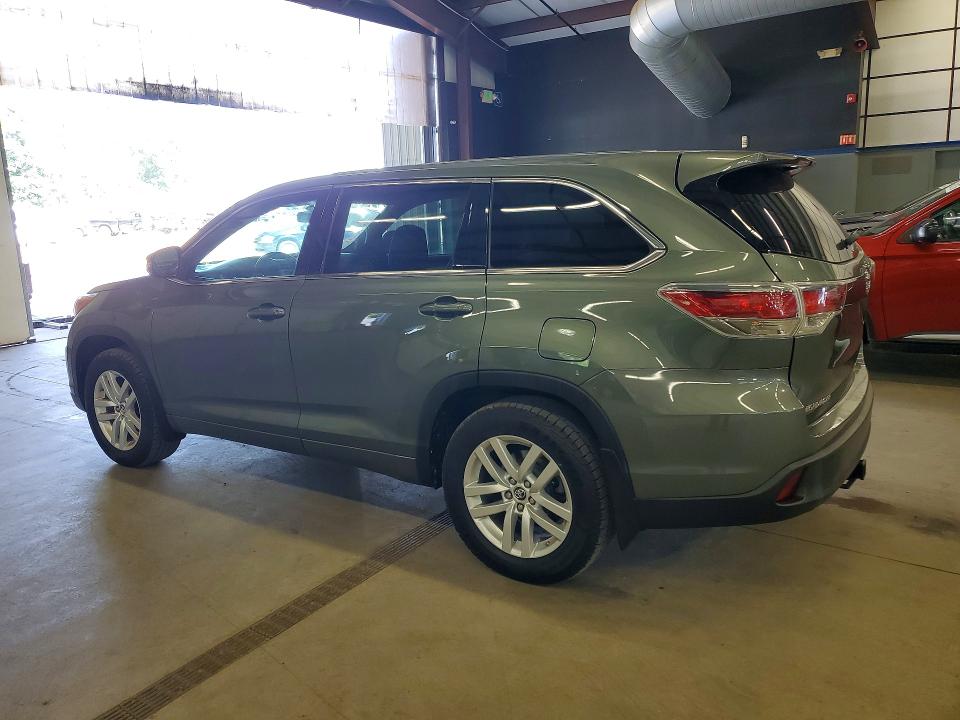 2016 Toyota Highlander VIN 5TDBKRFH2GS269323 COPART salvage auction — MINOR DENT/SCRATCHES, Ny - Certificate Of Title, sold $9,900 on 2026-07-27 (photo 2)