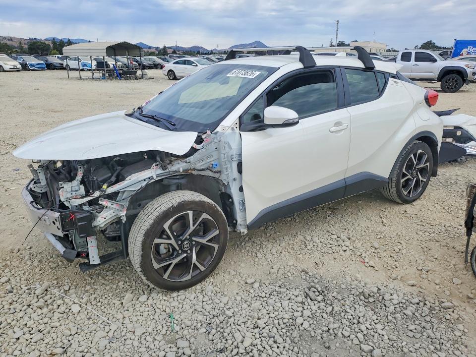2020 Toyota C-hr VIN JTNKHMBX0L1076346 COPART salvage auction — FRONT END, Ca - Salvage Certificate, sold $575 on 2026-07-28 (photo 1)