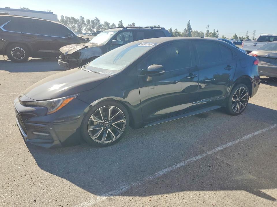 2021 Toyota Corolla VIN 5YFS4MCE7MP094823 COPART salvage auction — FRONT END, Ca - Salvage Certificate, sold $4,650 on 2026-07-23 (photo 1)