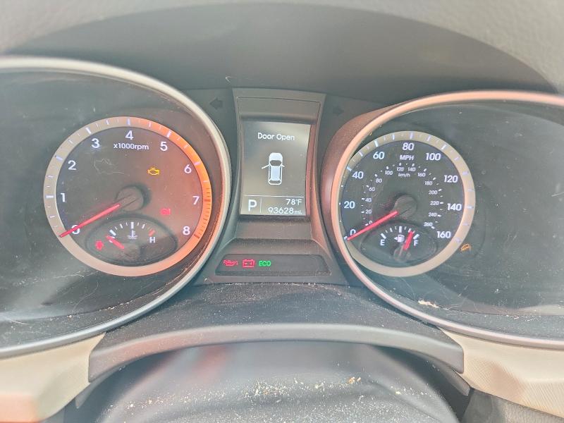 2013 Hyundai Santa fe VIN 5XYZU3LB6DG037418 COPART salvage auction — MECHANICAL, TX - CERTIFICATE OF TITLE, sold $800 on 2026-07-21 (photo 9)