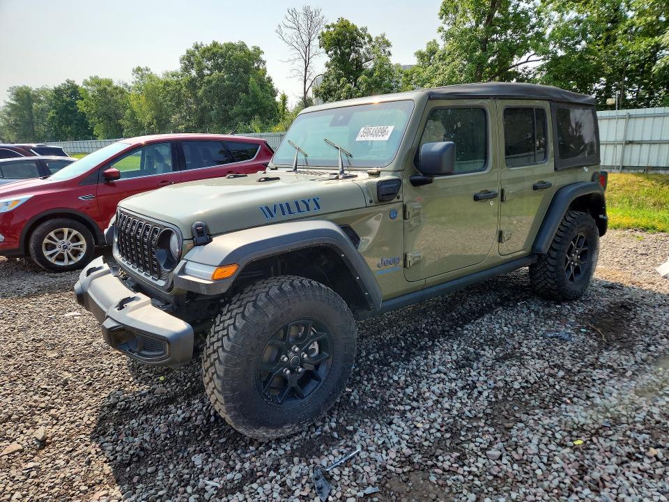 2025 Jeep Wrangler / VIN 1C4RJXN66SW536736 COPART salvage auction — WATER/FLOOD, Fl - Cert Of Title-Slvg Rebld Flood, sold $7,500 on 2026-07-29 (photo 1)