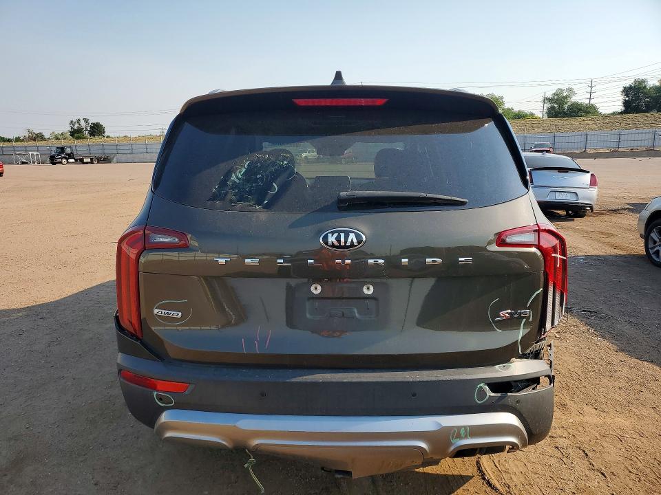2020 Kia Telluride VIN 5XYP6DHC5LG013778 COPART salvage auction — REAR END, Co - Salvage Title, sold $6,700 on 2026-07-29 (photo 6)