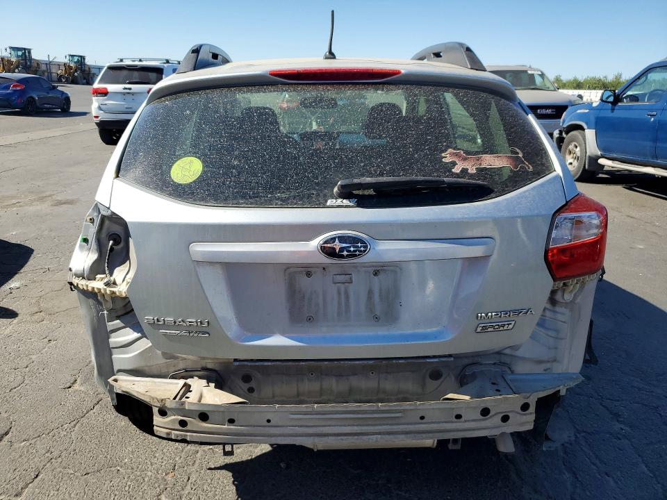 2014 Subaru Impreza VIN JF1GPAL60EH327190 COPART salvage auction — REAR END, CA - SALVAGE CERTIFICATE, sold $1,650 on 2026-07-23 (photo 6)