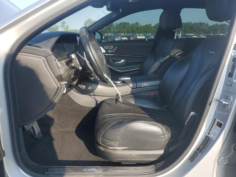 2015 Mercedes-benz S-klasse amg VIN WDDUG7JB7FA148967 COPART salvage auction — FRONT END, Nc - Salvage Certificate Of Title, sold $3,000 on 2026-07-28 (photo 7)