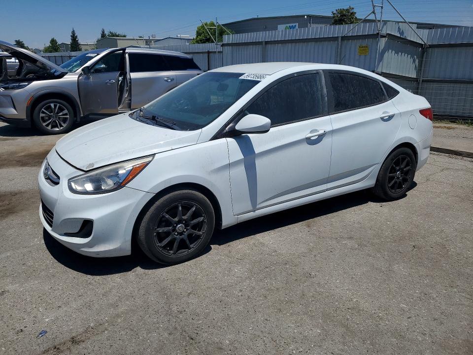 2016 Hyundai Accent VIN KMHCT4AE2GU105918 COPART salvage auction — MINOR DENT/SCRATCHES, Ca - App For Dup Clean Or Ac, sold $600 on 2026-07-31 (photo 1)