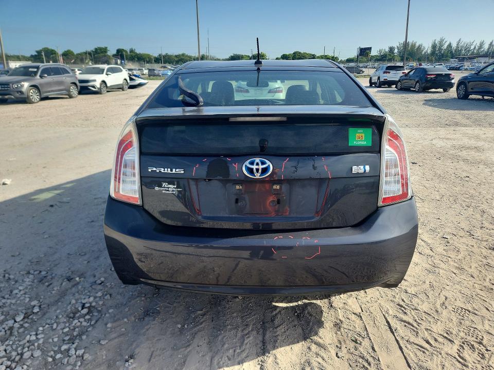 2015 Toyota Prius VIN JTDKN3DUXF0471851 COPART salvage auction — FRONT END, FL - CERTIFICATE OF DESTRUCTION, sold $15 on 2026-07-30 (photo 6)