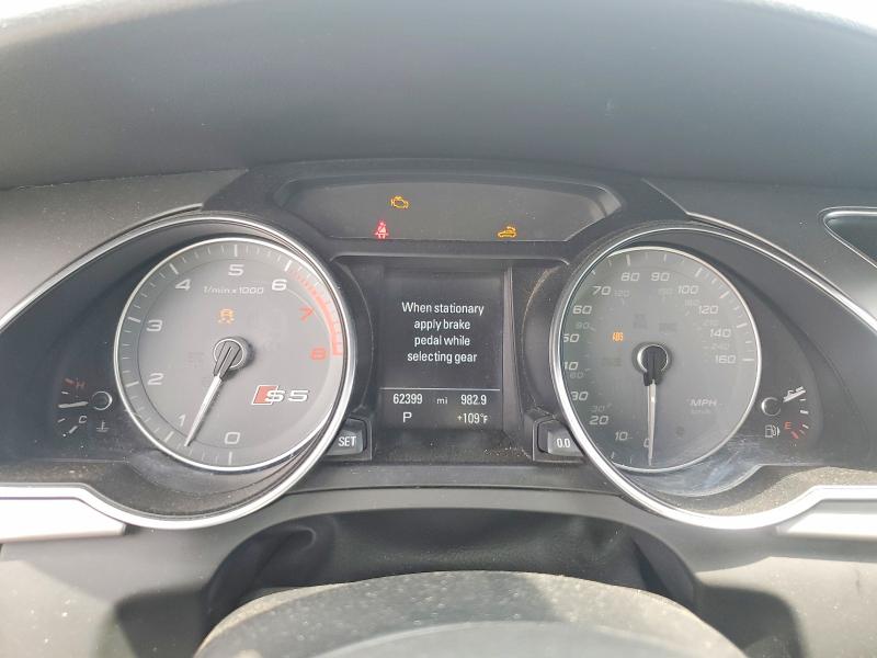 2015 Audi Rs5 VIN WAUCGAFH7FN003644 COPART salvage auction — FRONT END, FL - CERT OF TITLE SLVG REBUILDABLE, sold $1,500 on 2026-07-29 (photo 9)