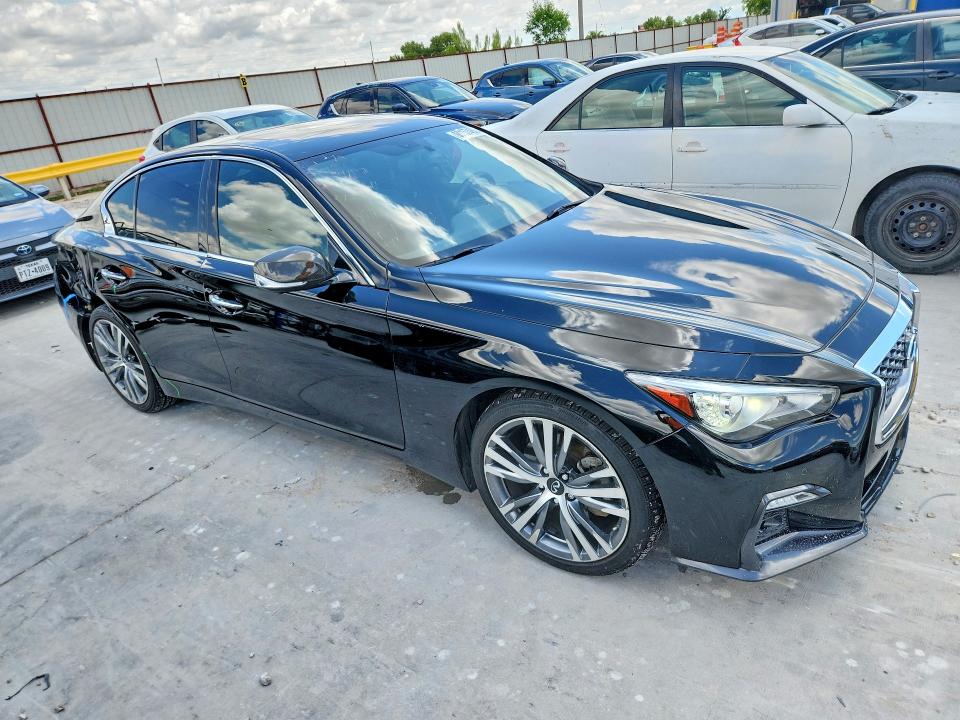 2021 Infiniti Q50 VIN JN1EV7CR0MM754964 COPART salvage auction — REAR END, Tx - Salvage Vehicle Title, sold $925 on 2026-07-28 (photo 4)