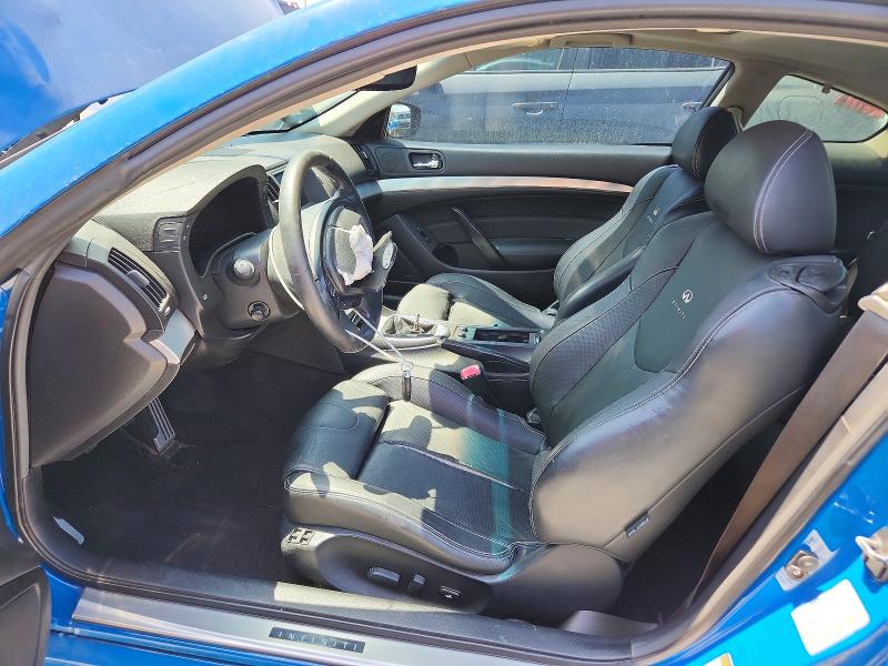 2013 Infiniti G VIN JN1CV6EK1DM920250 COPART salvage auction — FRONT END, Ca - Salvage Certificate, sold $625 on 2026-07-15 (photo 7)
