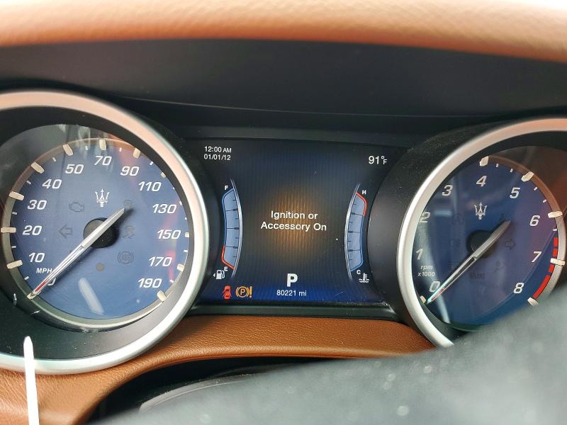 2016 Maserati Ghibli VIN ZAM57RTA1G1175027 COPART salvage auction — MECHANICAL, Tn - Certificate Of Title, sold $3,500 on 2026-07-28 (photo 9)