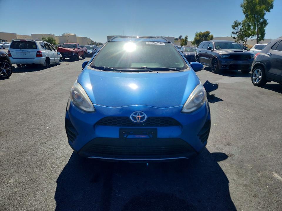 2018 Toyota Prius c VIN JTDKDTB37J1606591 COPART salvage auction — REAR END, Ca - Salvage Certificate, sold $90 on 2026-07-29 (photo 5)