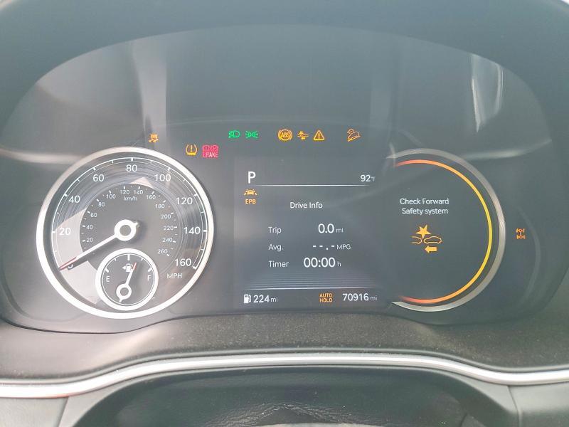 2021 Genesis Gv80 VIN KMUHCESC2MU048965 COPART salvage auction — WATER/FLOOD, Tx - Salvage Title-Flood Damage, sold $9,600 on 2026-07-22 (photo 9)