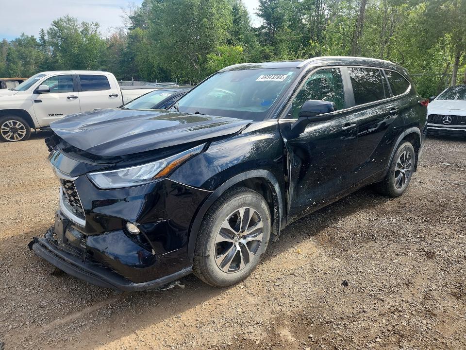 2023 Toyota VIN 5TDKDRBH8PS512150 COPART salvage auction — FRONT END, On - Permit No Brand - Unfit, sold $10,800 on 2026-07-28 (photo 1)