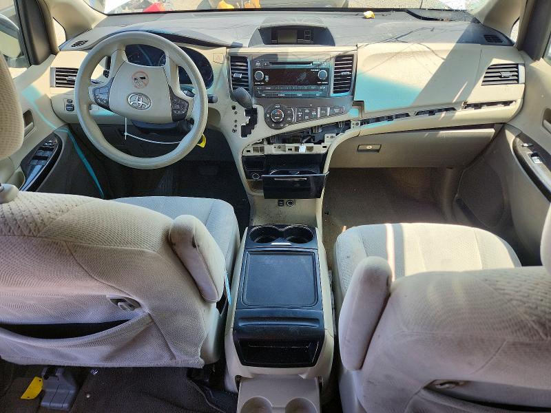 2013 Toyota Sienna VIN 5TDKK3DC7DS368512 COPART salvage auction — FRONT END, CA - SALVAGE CERTIFICATE, sold $775 on 2026-07-24 (photo 8)
