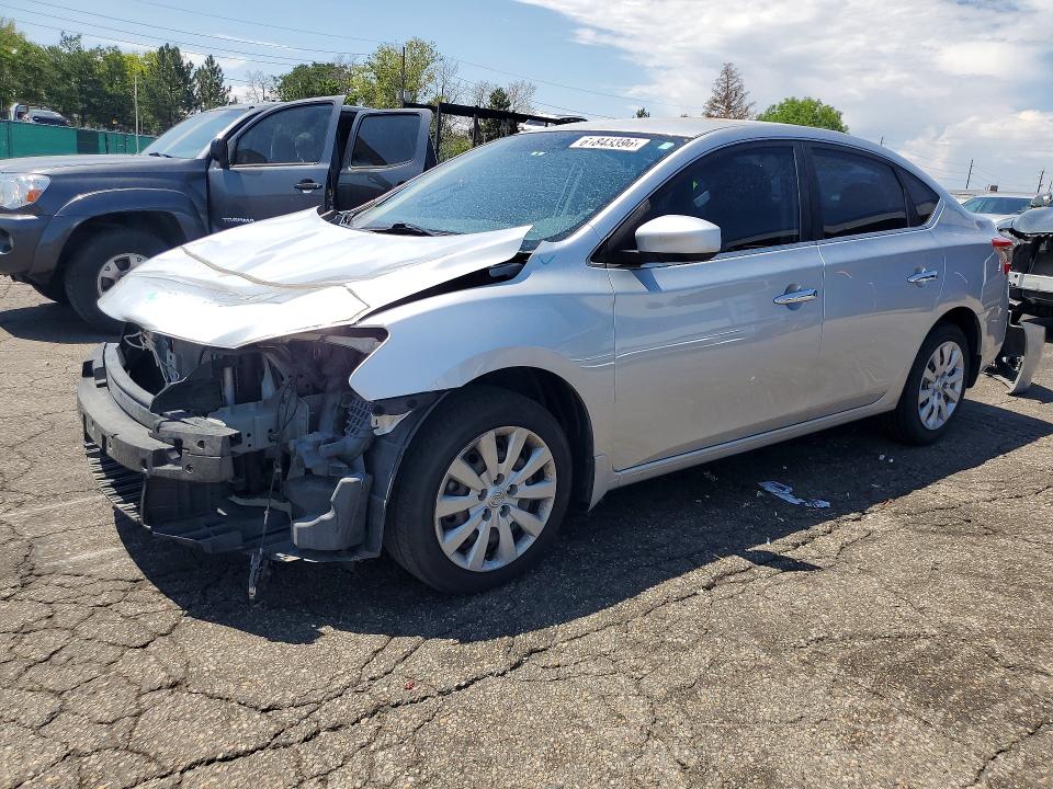 2014 Nissan Sentra VIN 3N1AB7AP3EY337359 COPART salvage auction — FRONT END, Co - Public - Salvage Title, sold $275 on 2026-07-28 (photo 1)
