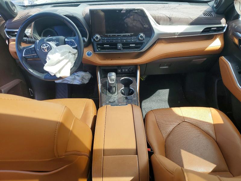 2021 Toyota Highlander hybrid VIN 5TDEBRCH9MS024760 COPART salvage auction — ALL OVER, CA - SALVAGE CERTIFICATE, sold $4,350 on 2026-07-20 (photo 8)