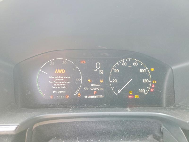 2025 Honda Cr-v VIN 7FARS6H9XSE004511 COPART salvage auction — SIDE, CT - CERT OF TITLE-SALVAGE, sold $9,200 on 2026-07-23 (photo 9)