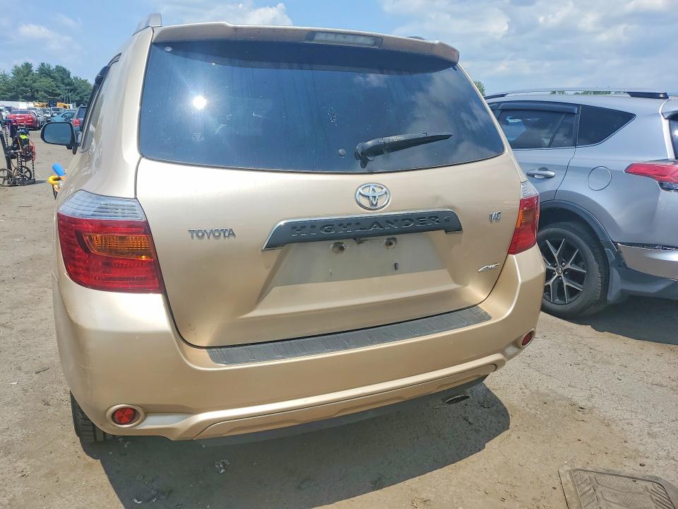 2008 Toyota Highlander VIN JTEES43A682047198 COPART salvage auction — MINOR DENT/SCRATCHES, Ct - Certificate Of Title, sold $2,400 on 2026-07-28 (photo 6)