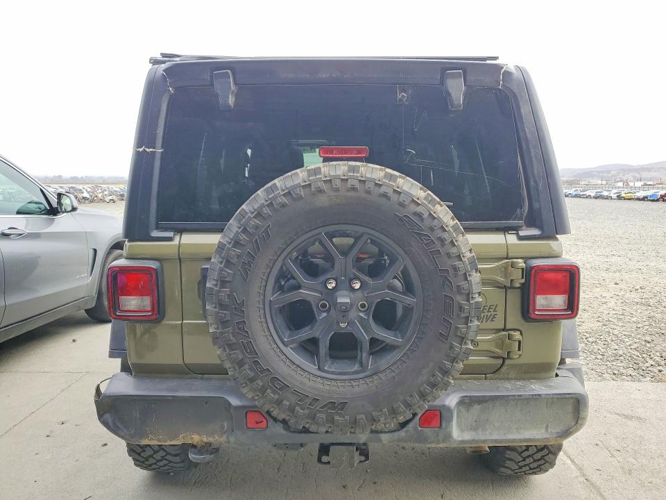 2025 Jeep Wrangler / VIN 1C4PJXDG5SW509013 COPART salvage auction — ROOF, Ca - Salvage Certificate, sold $15,000 on 2026-07-09 (photo 6)