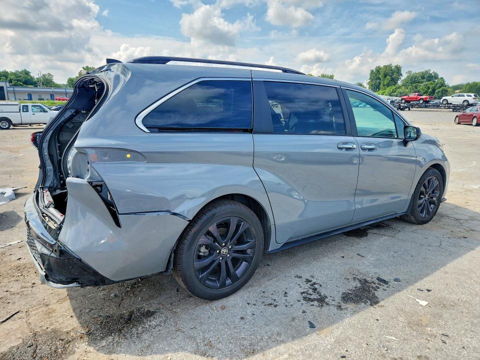 2023 Toyota Sienna VIN 5TDDRKEC8PS159152 COPART salvage auction — REAR END, MO - SALVAGE CERTIFICATE OF TITLE (P), sold $15,100 on 2026-07-14 (photo 3)