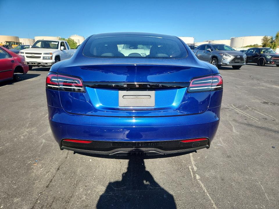2023 Tesla Model s VIN 5YJSA1E57PF529330 COPART salvage auction — FRONT END, Ca - Salvage Certificate, sold $19,200 on 2026-07-20 (photo 6)
