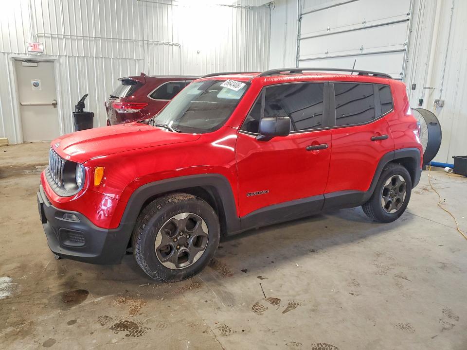 2017 Jeep Renegade VIN ZACCJAAB4HPF11491 COPART salvage auction — FRONT END, MN - CERT OF TITLE-SALVAGE, sold $250 on 2026-07-28 (photo 1)