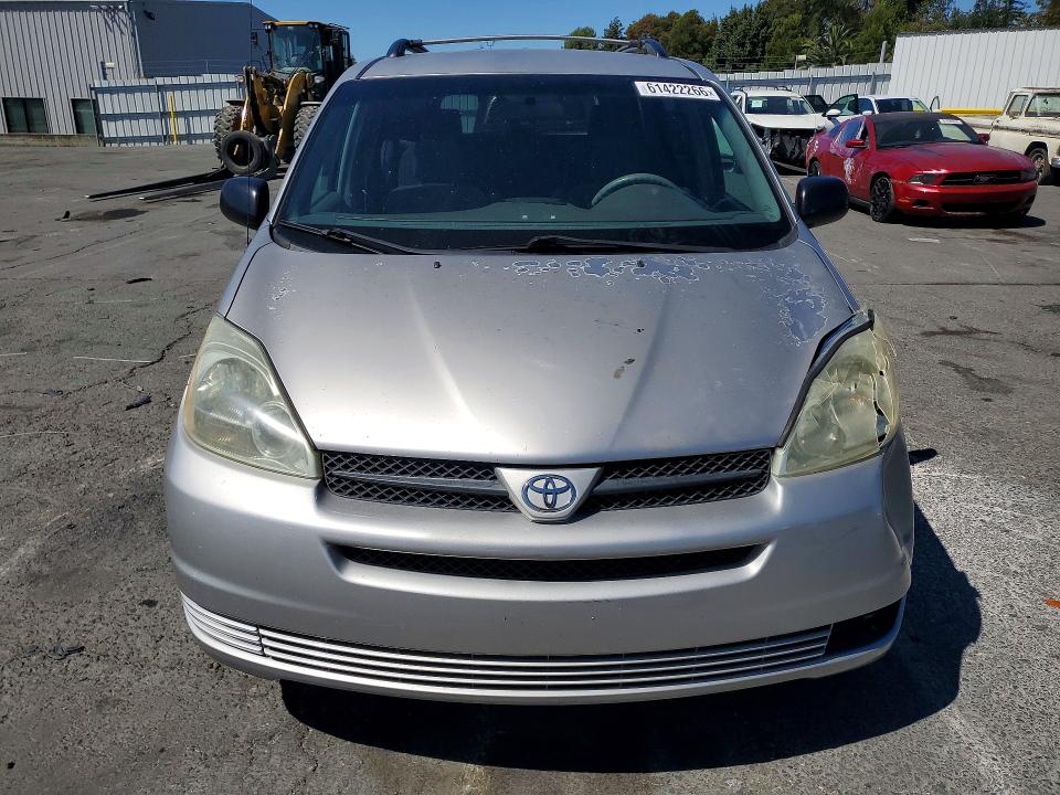 2005 Toyota Sienna VIN 5TDZA23C95S235197 COPART salvage auction — FRONT END, Ca - Salvage Certificate, sold $800 on 2026-07-31 (photo 5)
