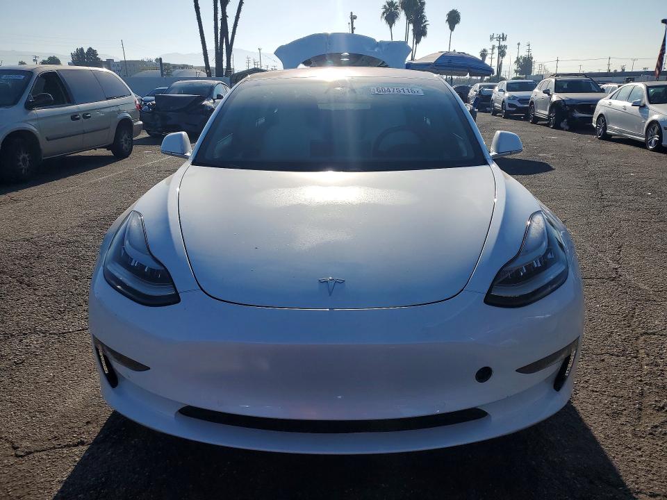 2018 Tesla Model 3 VIN 5YJ3E1EB7JF100047 COPART salvage auction — REAR END, Ca - Salvage Certificate, sold $5,500 on 2026-07-28 (photo 5)