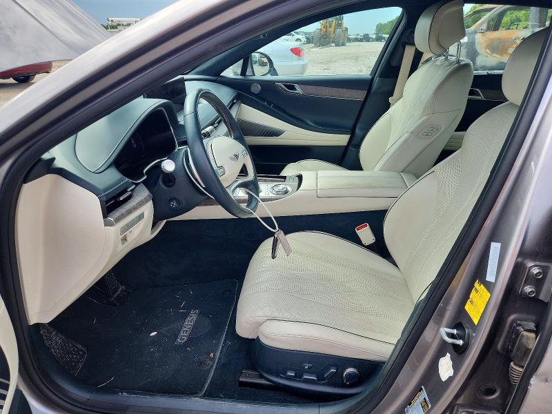 2023 Genesis G80 VIN KMTGE4S17PU007402 COPART salvage auction — FRONT END, Salvage Title, sold $11,500 on 2026-07-31 (photo 7)