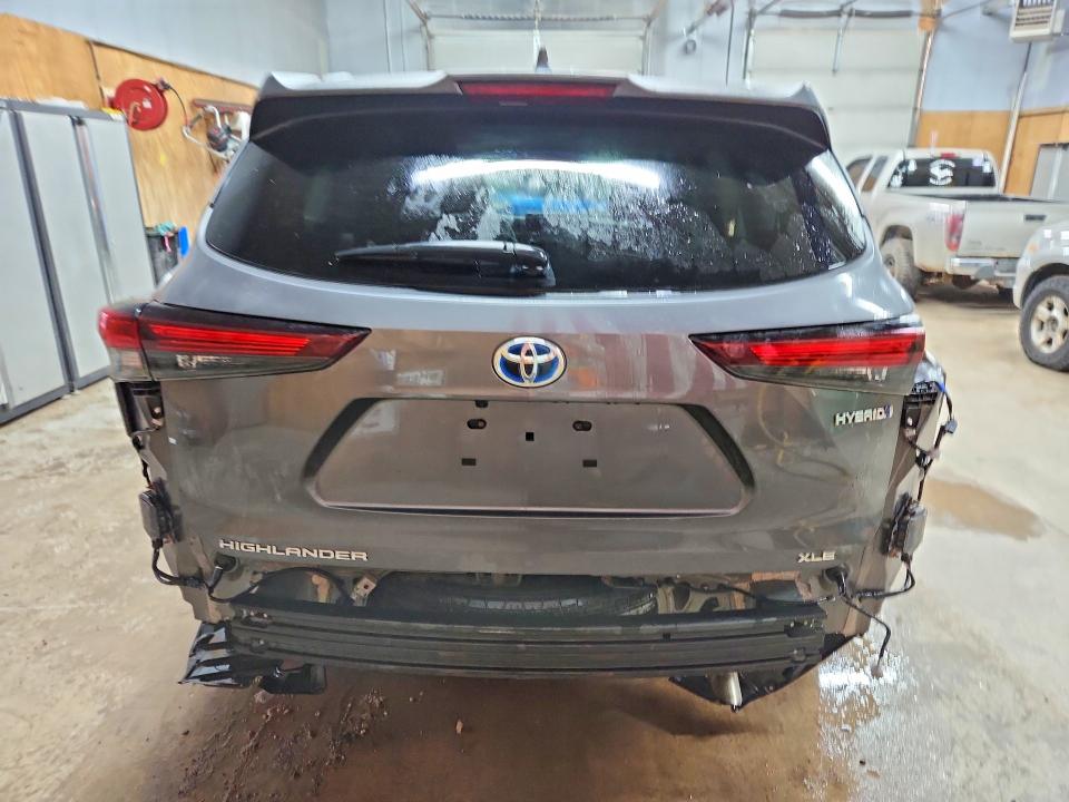2024 Toyota Highlander hybrid VIN 5TDKBRCH4RS630784 COPART salvage auction — FRONT END, MI - CERTIFICATE OF TITLE, sold $7,100 on 2026-07-28 (photo 6)