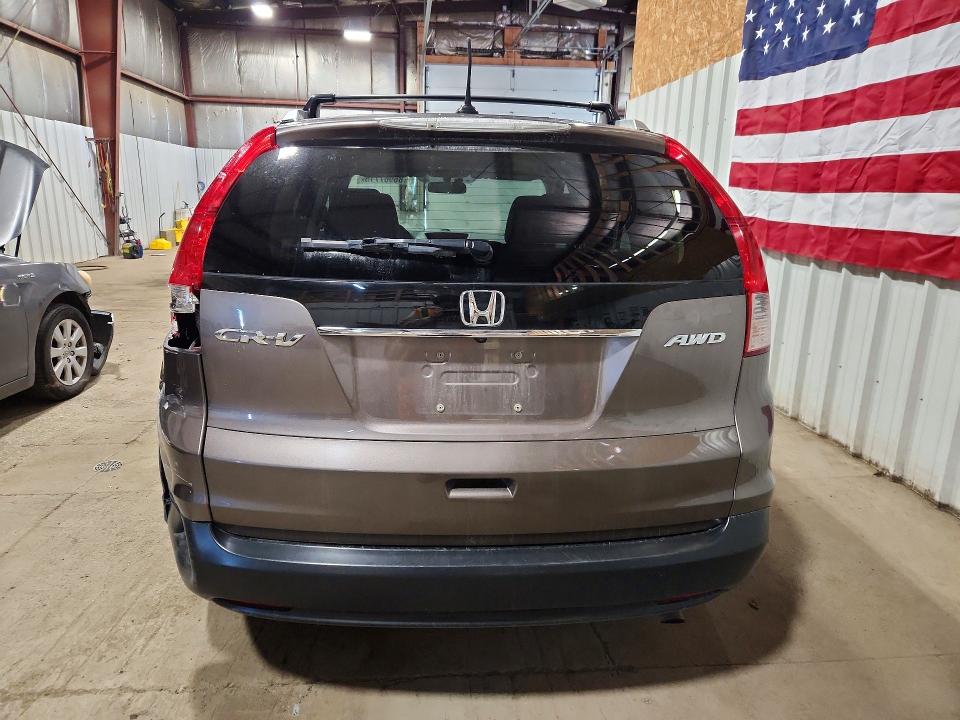 2012 Honda Cr-v VIN 5J6RM4H75CL055514 COPART salvage auction — REAR END, Ak - Bill Of Sale- Salvage, sold $625 on 2026-07-21 (photo 6)