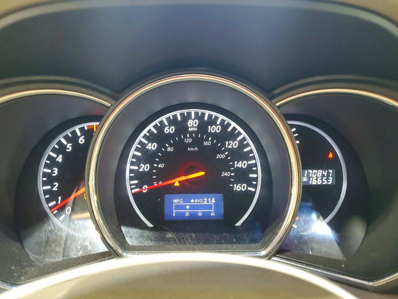 2012 Nissan Murano VIN JN8AZ1MW4CW201680 COPART salvage auction — FRONT END, Ny - Mv-907A Salvage Certificate, sold $300 on 2026-07-15 (photo 9)