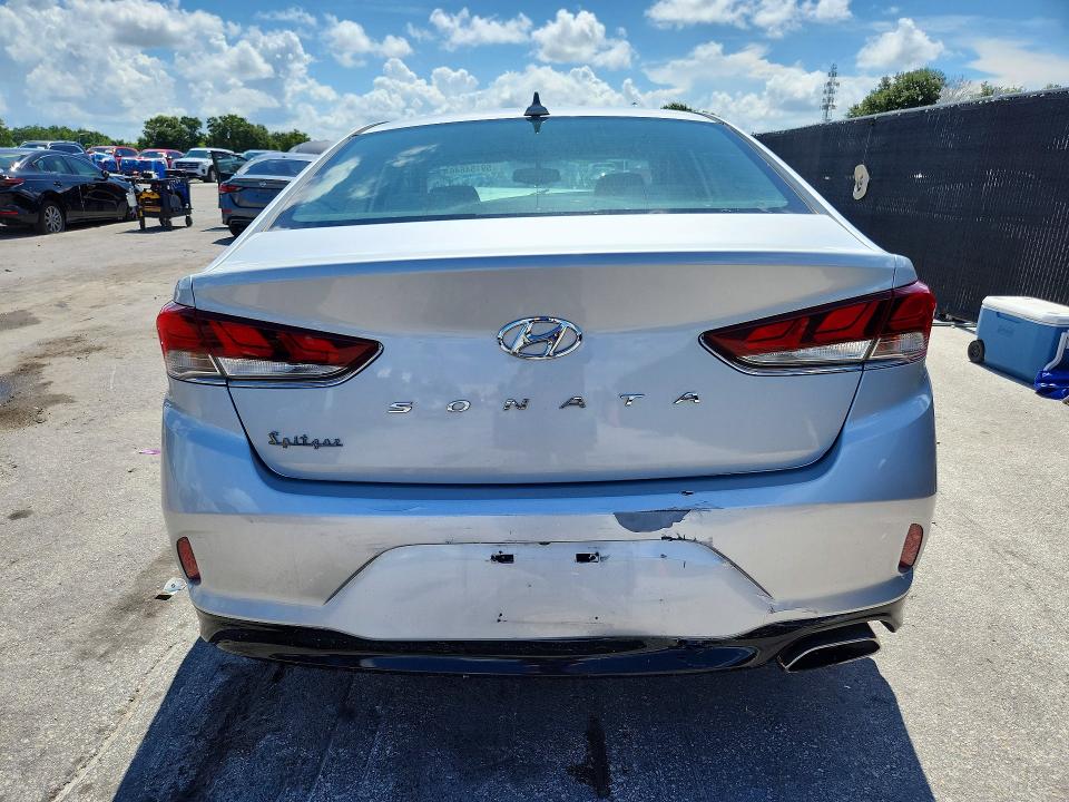 2019 Hyundai Sonata VIN 5NPE34AF9KH761378 COPART salvage auction — FRONT END, Fl - Certificate Of Title, sold $450 on 2026-07-09 (photo 6)