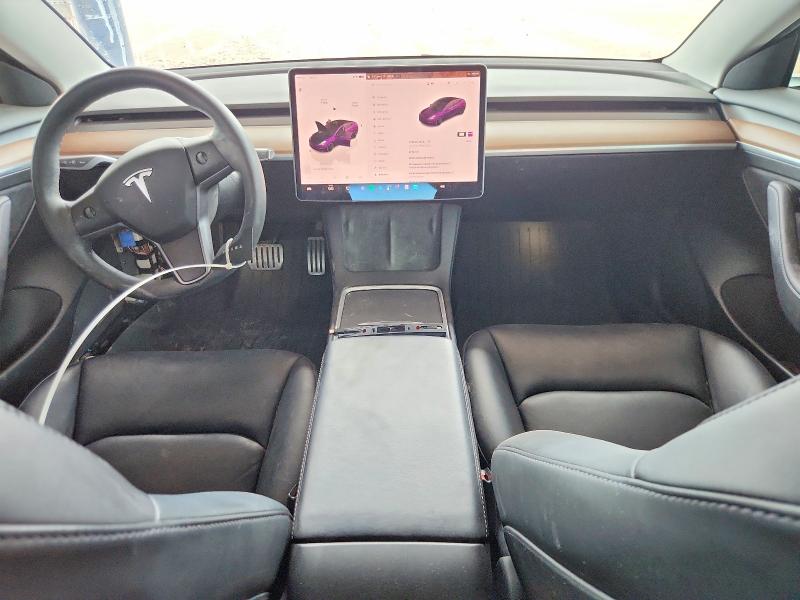 2022 Tesla Model 3 VIN 5YJ3E1EC3NF177285 COPART salvage auction — SIDE, Salvage Title, sold $1,100 on 2026-07-21 (photo 8)