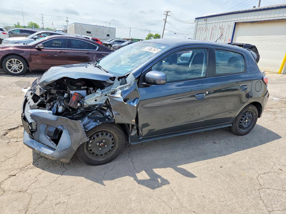 2024 Mitsubishi Mirage VIN ML32AUHJ4RH032767 COPART salvage auction — FRONT END, FL - CERT OF TITLE SLVG REBUILDABLE (P), sold $1,900 on 2026-07-15 (photo 1)