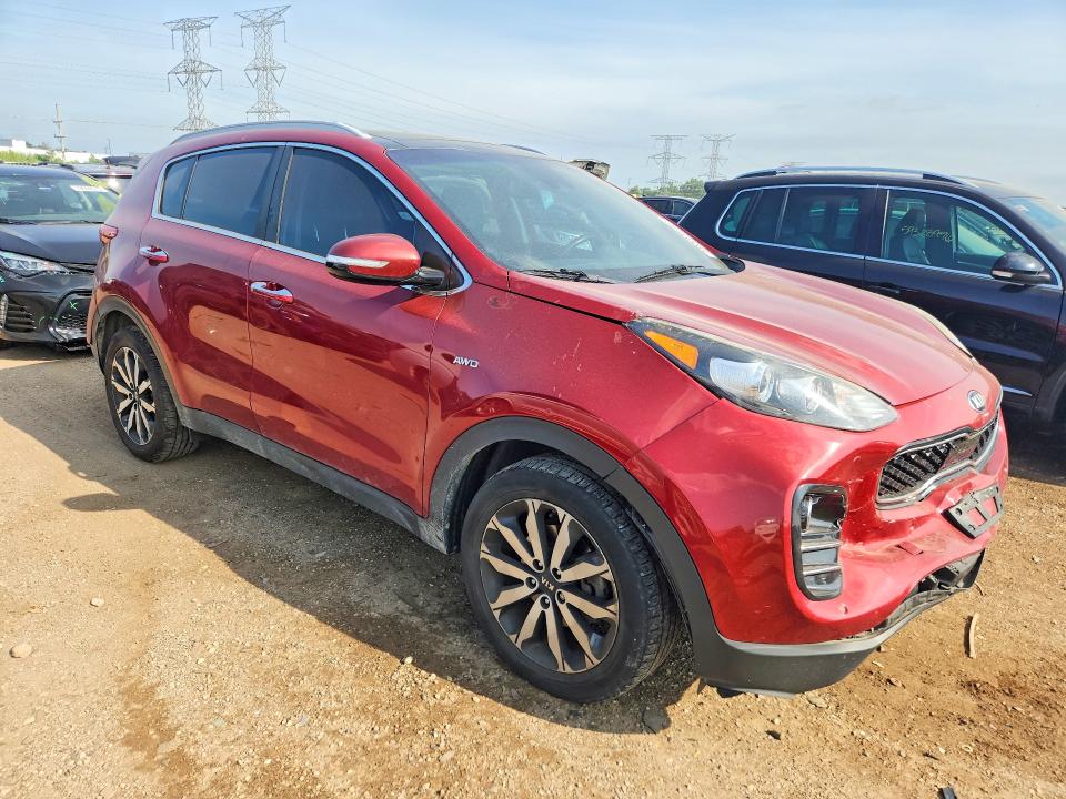 2017 Kia Sportage VIN KNDPNCAC8H7167722 COPART salvage auction — FRONT END, Il - Salvage Certificate, sold $375 on 2026-07-30 (photo 4)