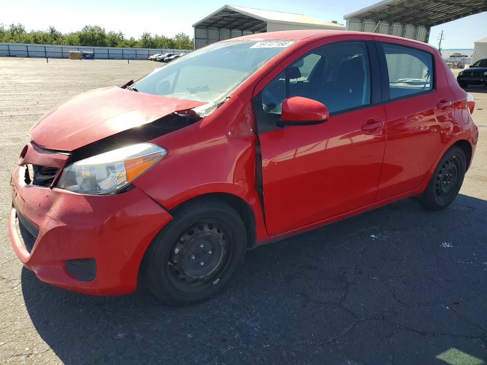 2014 Toyota Yaris VIN VNKKTUD30EA007924 COPART salvage auction — FRONT END, CA - SALVAGE CERTIFICATE, sold $1,900 on 2026-07-20 (photo 1)