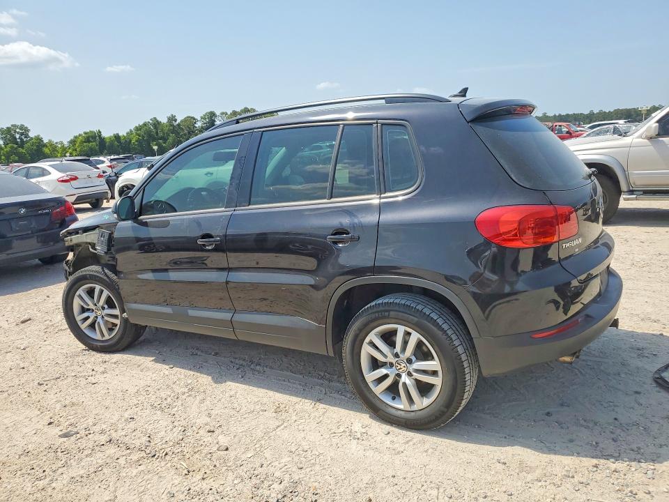 2015 Volkswagen Tiguan VIN WVGBV7AX2FW553488 COPART salvage auction — FRONT END, TX - SALVAGE VEHICLE TITLE (P), sold $675 on 2026-07-31 (photo 2)