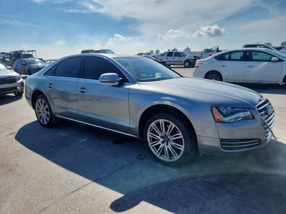 2013 Audi A8 VIN WAUAGAFD7DN030439 COPART salvage auction — FRONT END, LA - CERT OF TITLE-SALVAGE (P), sold $1,250 on 2026-07-27 (photo 4)