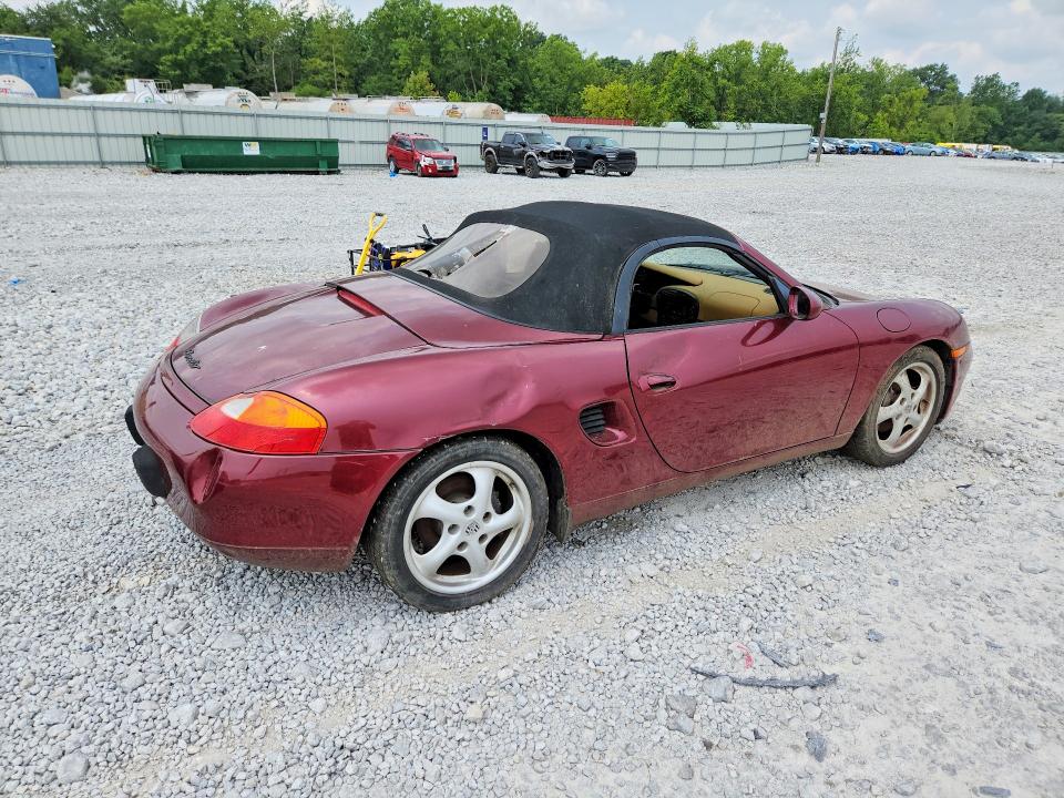1998 Porsche Boxster VIN WP0CA2981WU624339 COPART salvage auction — WATER/FLOOD, Oh - Cert Of Title-Flood History, sold $125 on 2026-08-04 (photo 3)