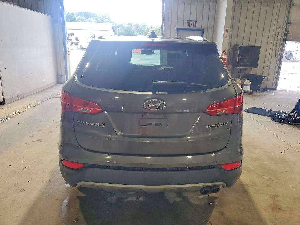 2014 Hyundai Santa fe VIN 5XYZU3LA3EG185650 COPART salvage auction — REAR END, Pa - Certificate Of Salvage, sold $2,200 on 2026-07-16 (photo 6)