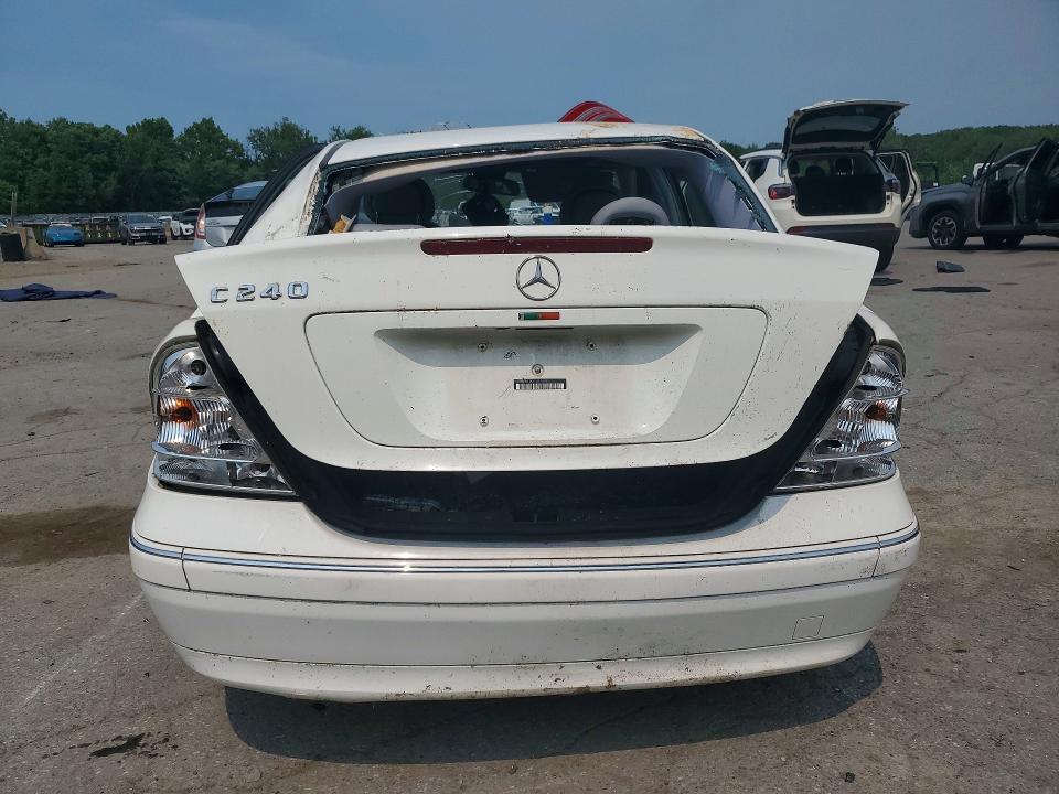 2003 Mercedes-benz C class VIN WDBRF61JX3F387849 COPART salvage auction — REAR END, NY - MV-907A SALVAGE CERTIFICATE, sold $325 on 2026-07-28 (photo 6)